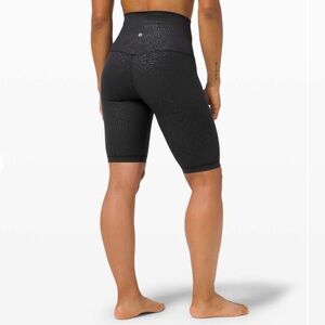 Lululemon Align Super High Rise Short 10” Filigree Emboss Black